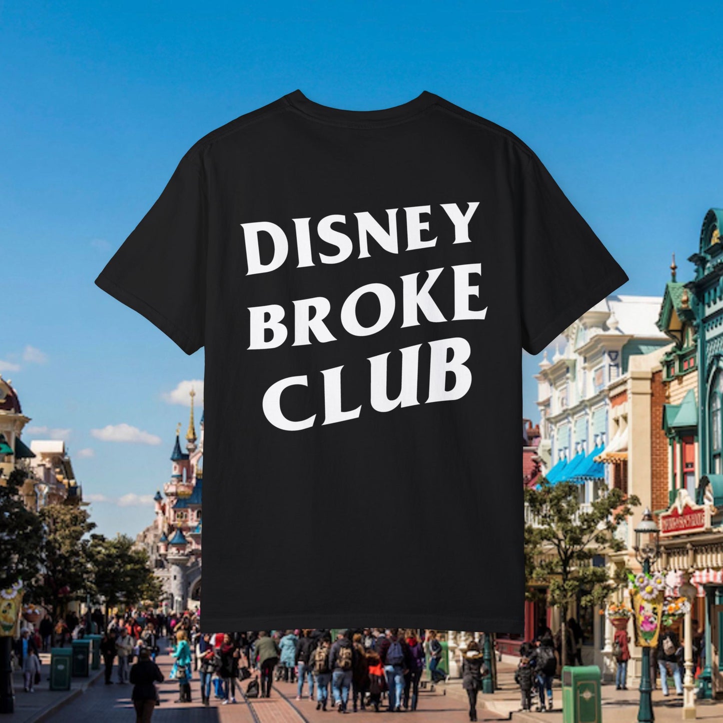 disney broke club shirt black