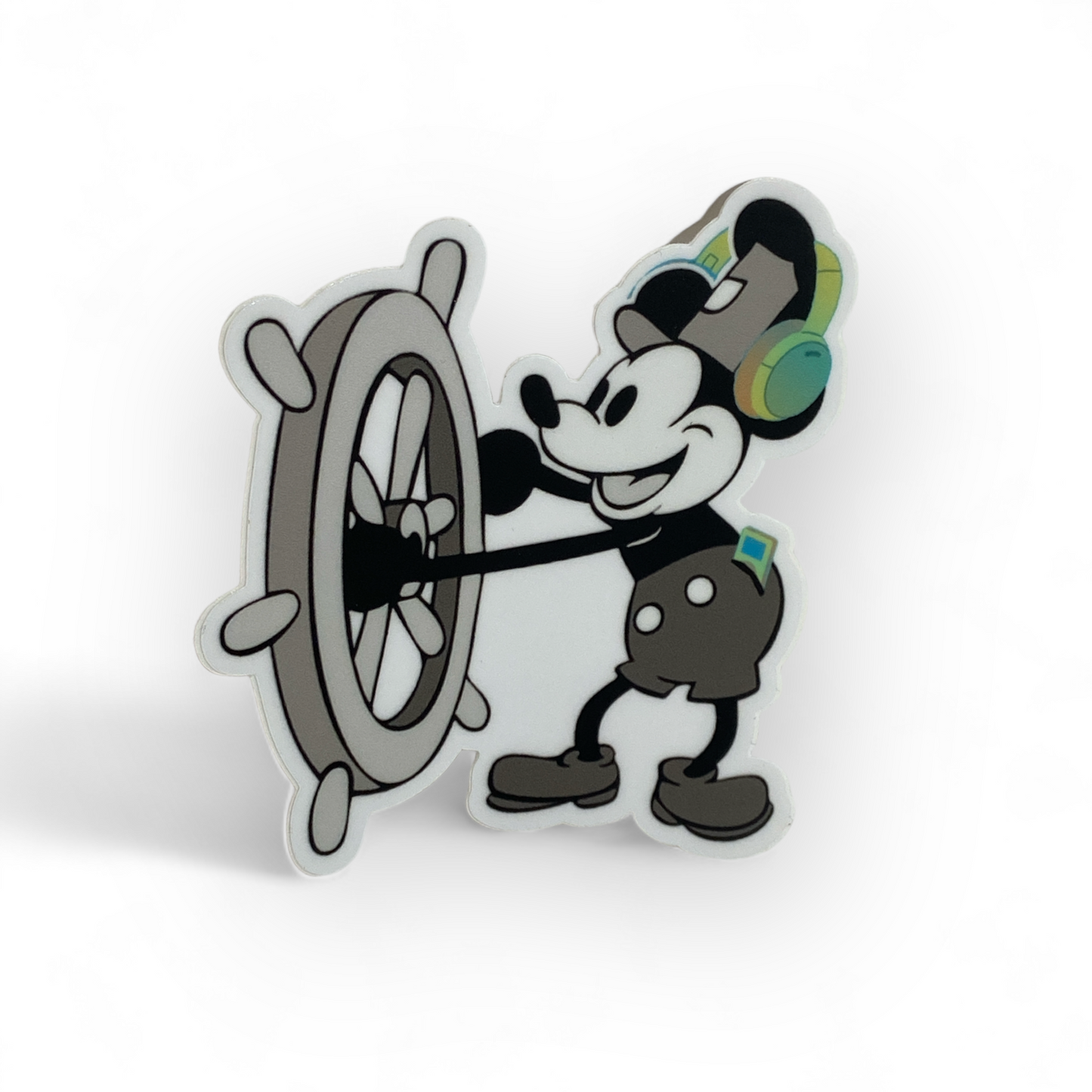 dj steamboat willie mickey sticker