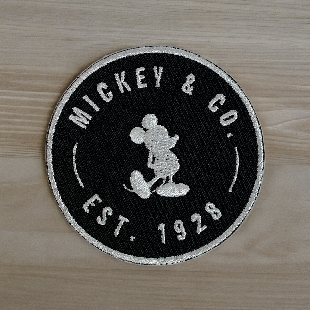 mickey and co iron on circle patch