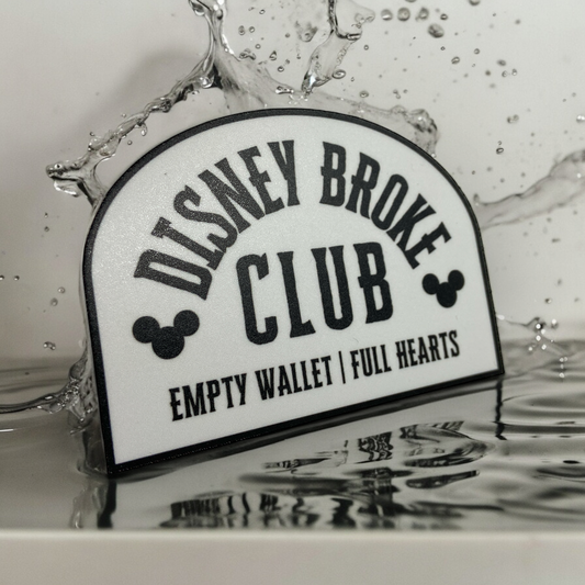 disney themed sticker disney broke club