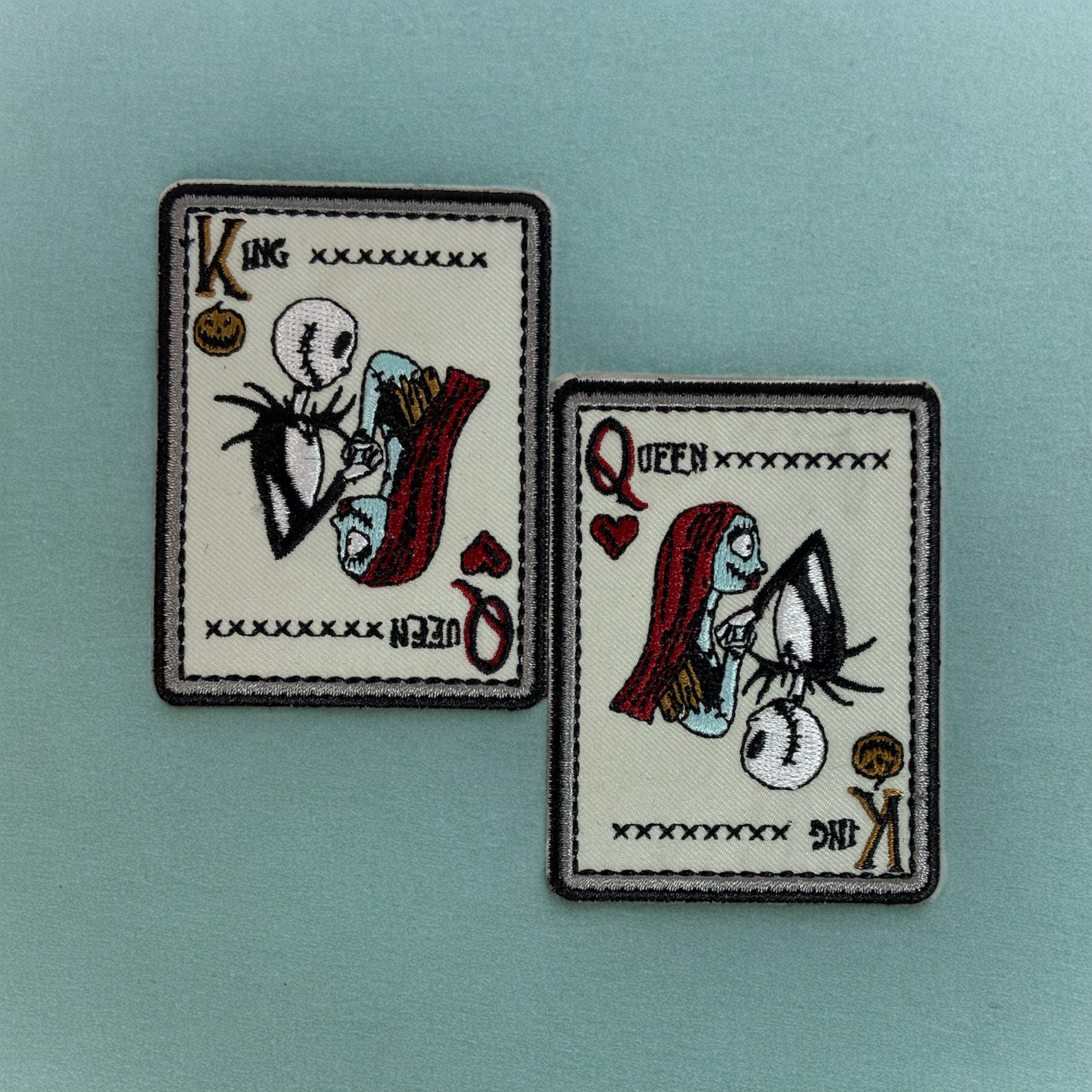 jack and Sally iron on patches nightmare before christmas