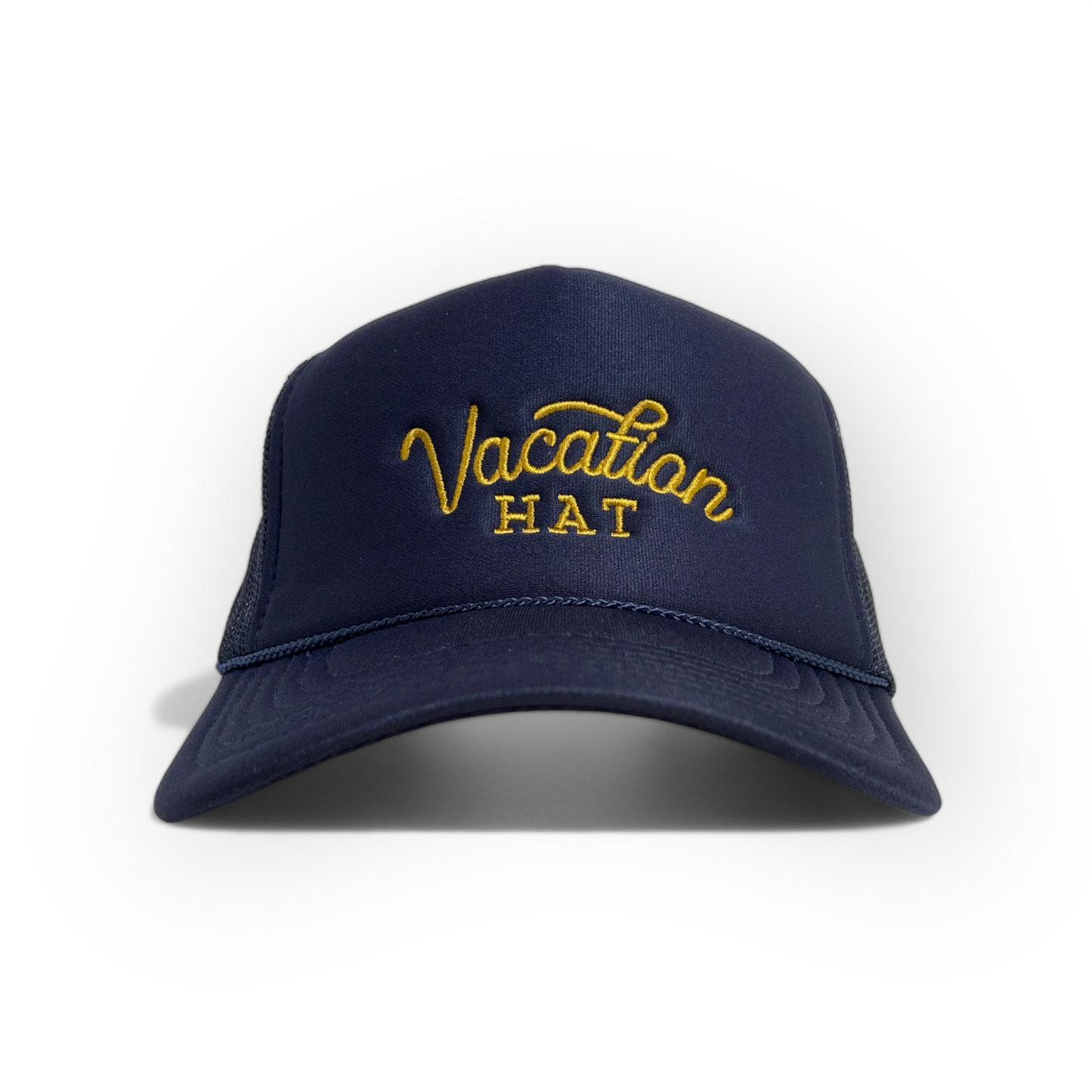 Vacation Hat Embroidered Foam Trucker - Vacation Patches